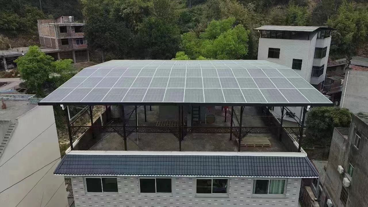 天门15kw+10kwh自建别墅家庭光伏储能系统